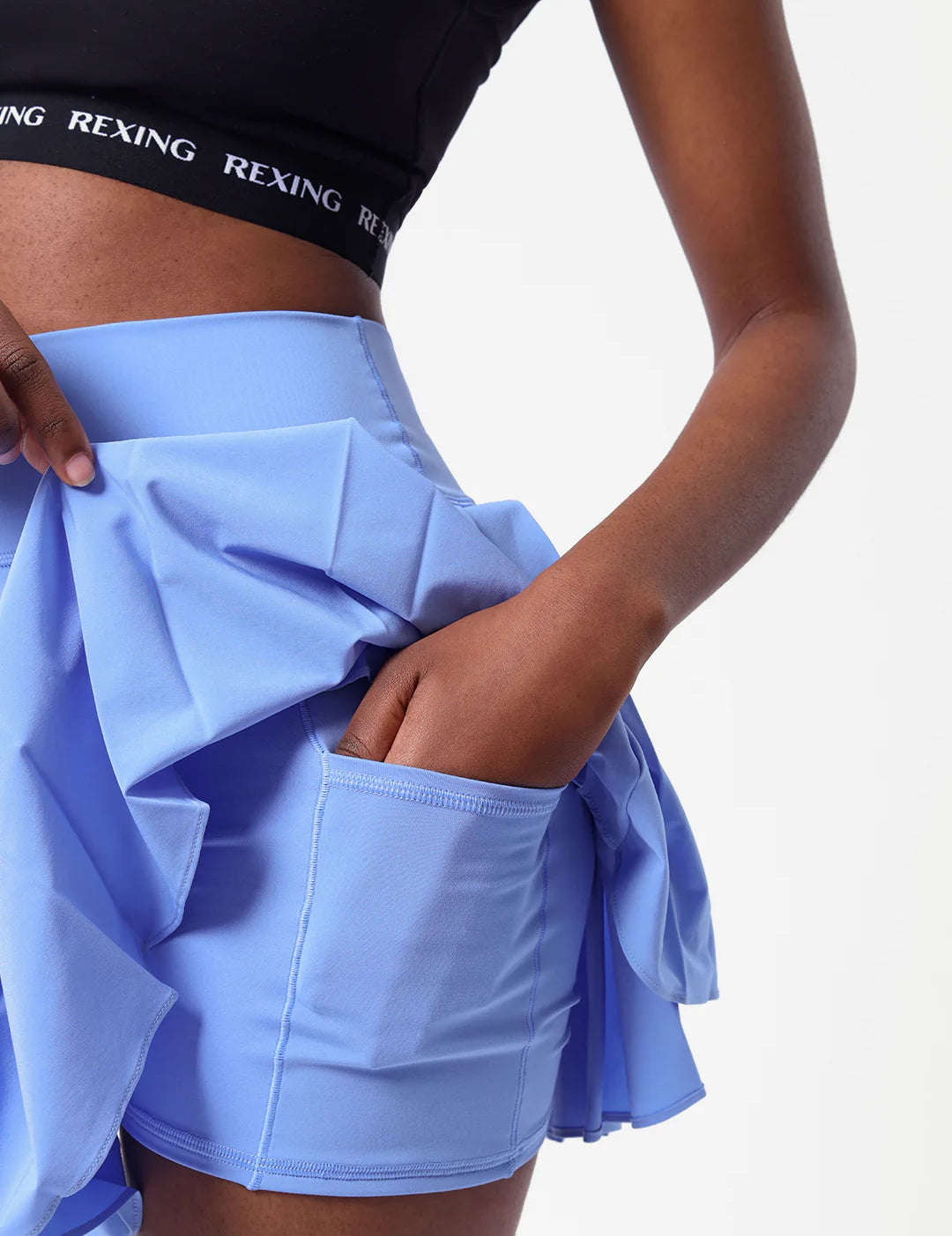 Get trendy with [Rexing x Peiliee Sport] Tennis Girl Breathable Tennis Skirt with Inner Shorts and Pockets -  available at Peiliee Shop. Grab yours for $36 today!