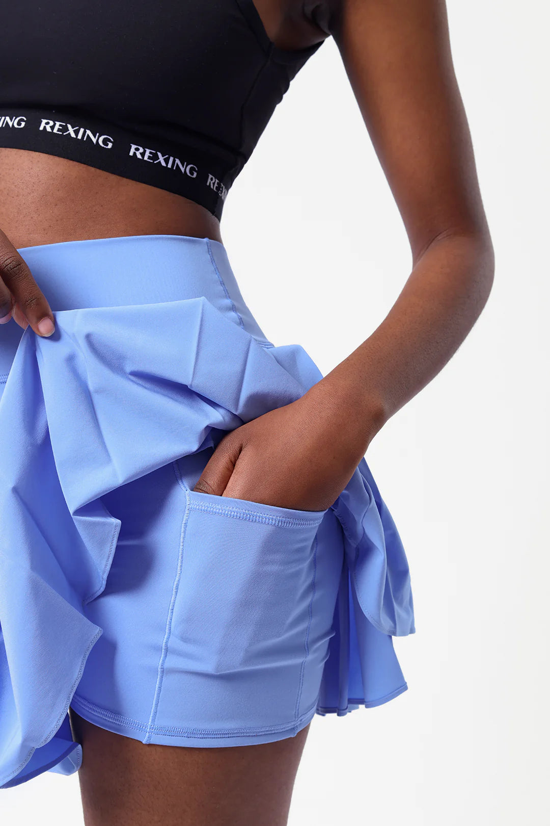 Get trendy with [Rexing x Peiliee Sport] Tennis Girl Breathable Tennis Skirt with Inner Shorts and Pockets -  available at Peiliee Shop. Grab yours for $36 today!