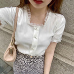 Get trendy with [SALE] Ice creamy crop top shirt - Dresses available at Peiliee Shop. Grab yours for $14 today!