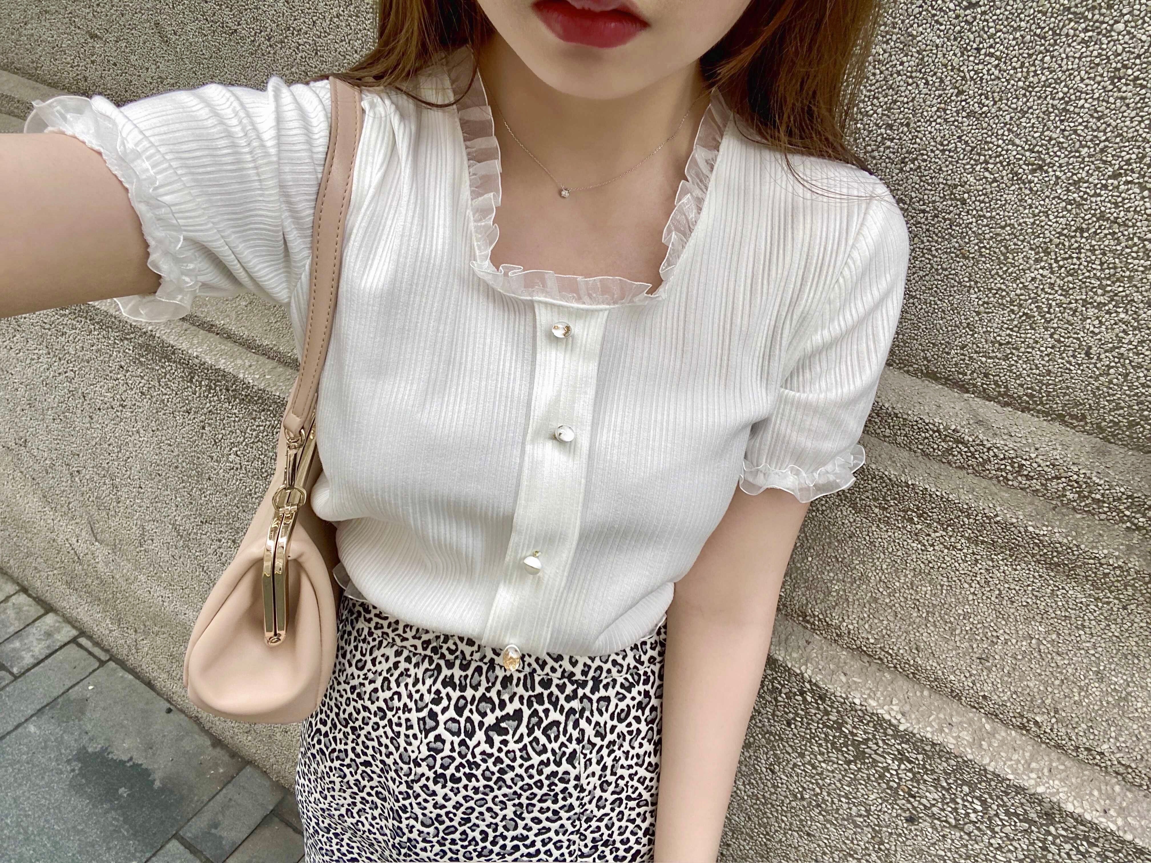 Get trendy with [SALE] Ice creamy crop top shirt - Dresses available at Peiliee Shop. Grab yours for $14 today!