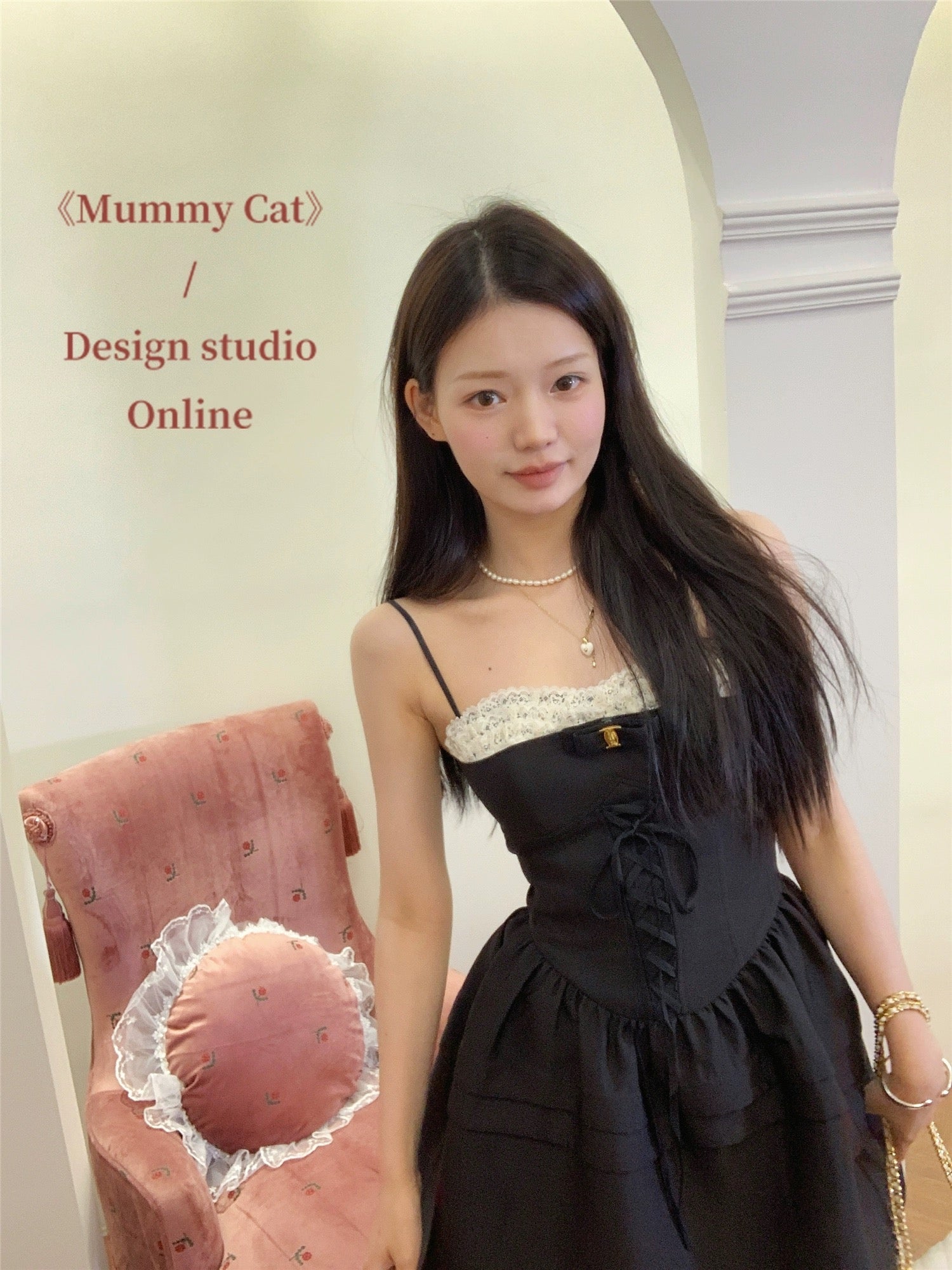 Get trendy with [Mummy Cat] Ballet Sweetheart Lace Dress -  available at Peiliee Shop. Grab yours for $59 today!