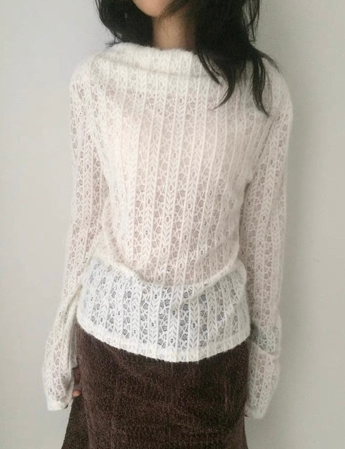 Get trendy with Sic Astra Snow Doll Coquette Sweater - Accessories available at Peiliee Shop. Grab yours for $39 today!