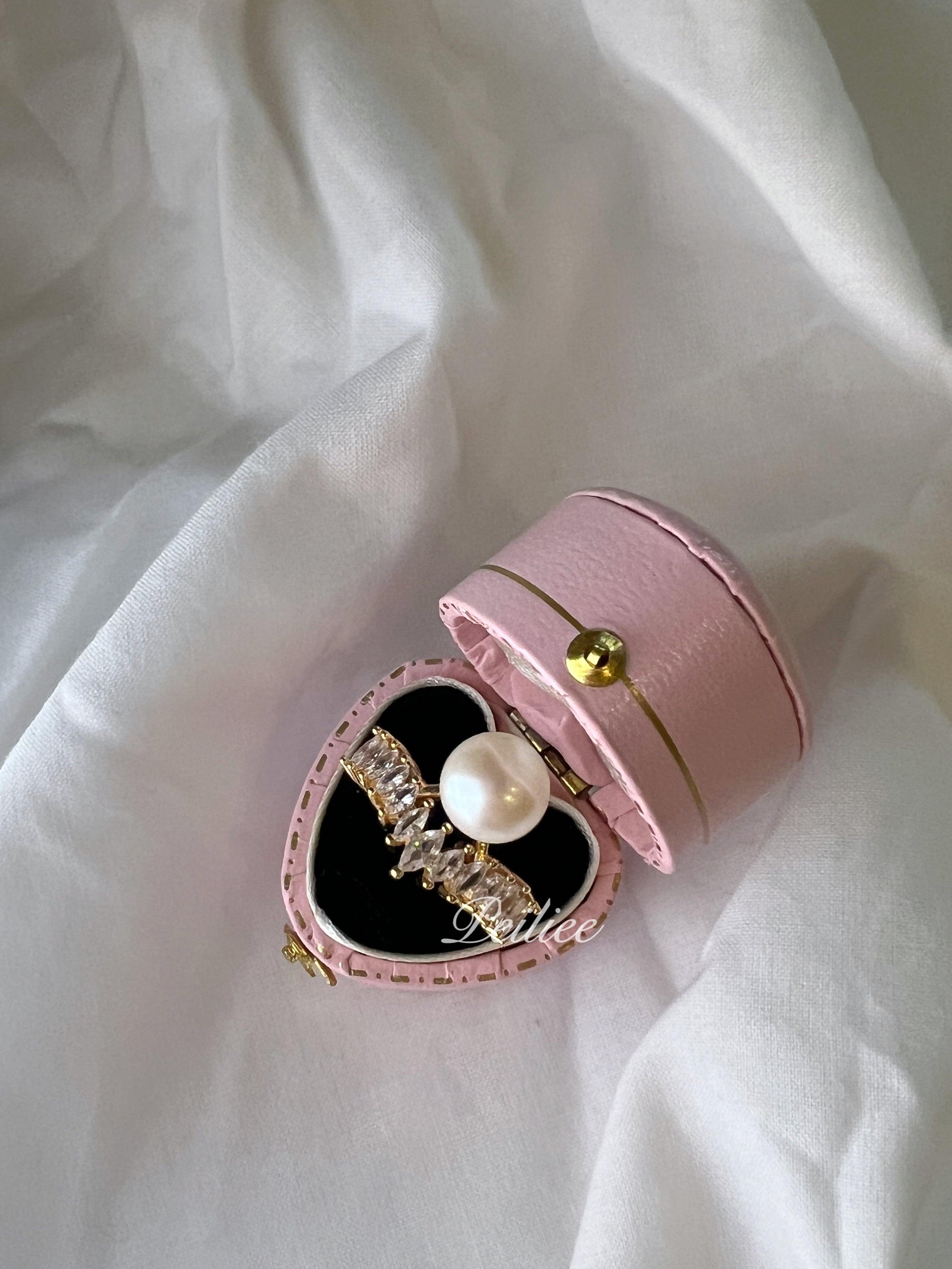 Get trendy with Love Me Like You Do Crystal 9-10mm Freshwater Pearl Ring -  available at Peiliee Shop. Grab yours for $19.90 today!