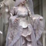 Blood Supply Moonlight Spirit Lace Bell Sleeves Cardigan