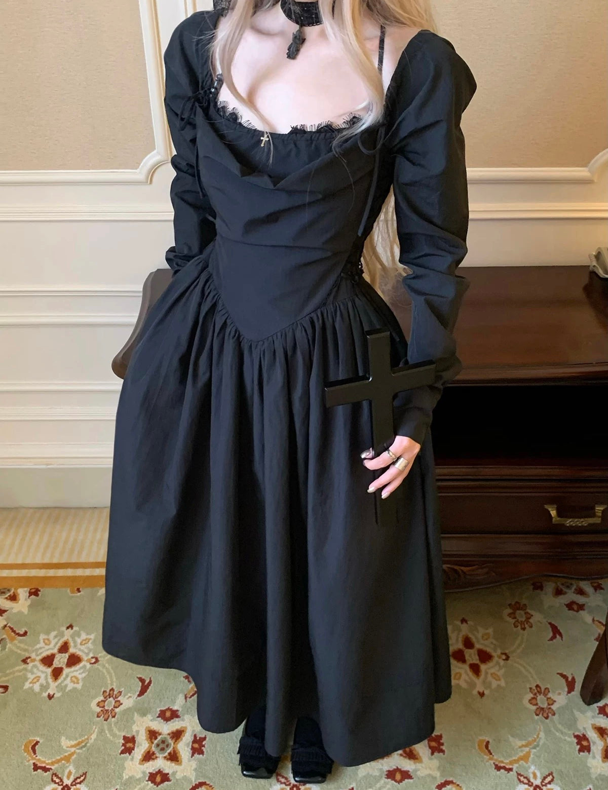 KittenClaw Nightfall Nocturne Midi Dress