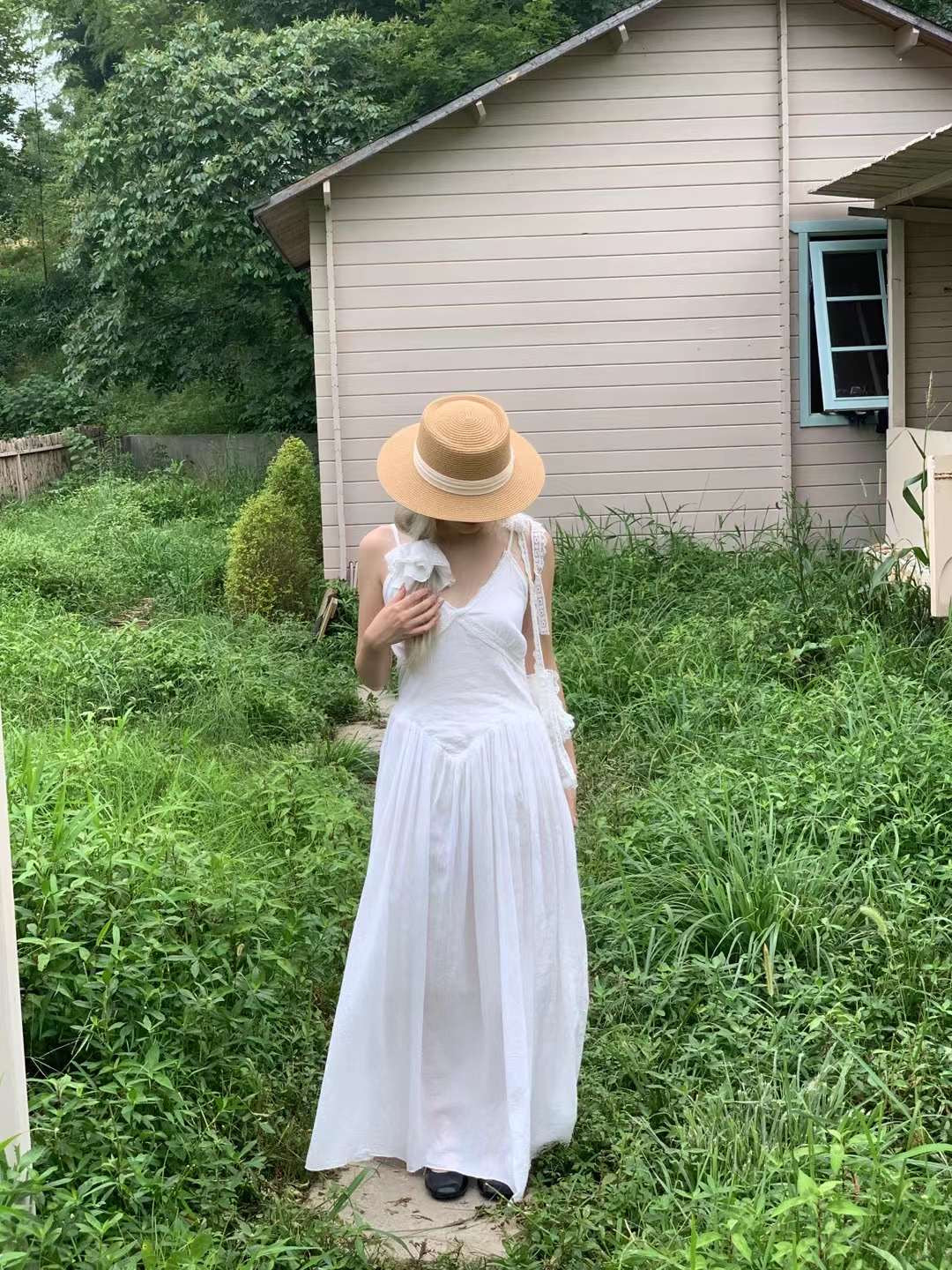 Get trendy with [Tailor Made] Pure Romance Handmade Cotton Dress -  available at Peiliee Shop. Grab yours for $89 today!