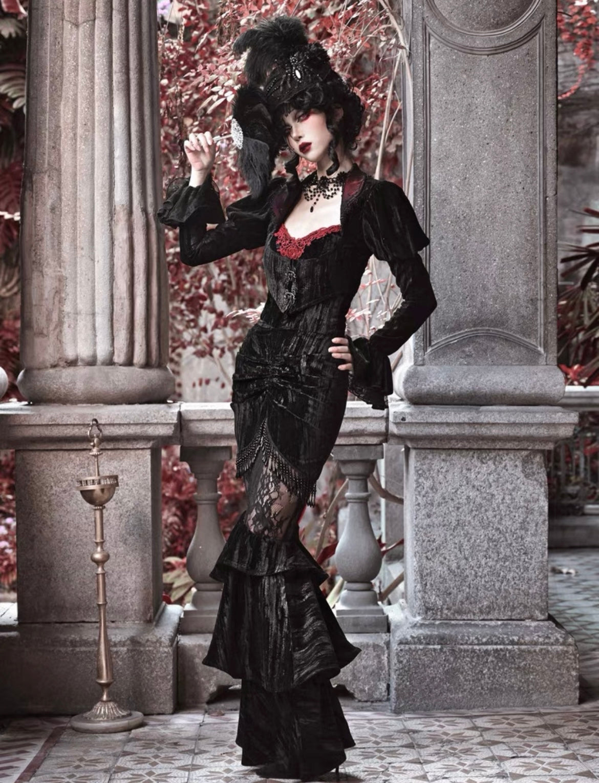 Get trendy with [Blood Supply] Gothic Mermaid Skirt - Clothing available at Peiliee Shop. Grab yours for $48 today!