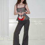 Get trendy with Self love baby - slim fit corset top - Shirts & Tops available at Peiliee Shop. Grab yours for $55 today!