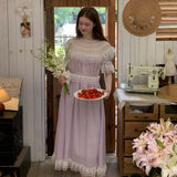 Customized Sewing Diary Handmade Lavender Moon Cotton Dress