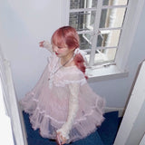 Get trendy with [August Unicorn] Rose romance transparent outer dress - Dresses available at Peiliee Shop. Grab yours for $75 today!