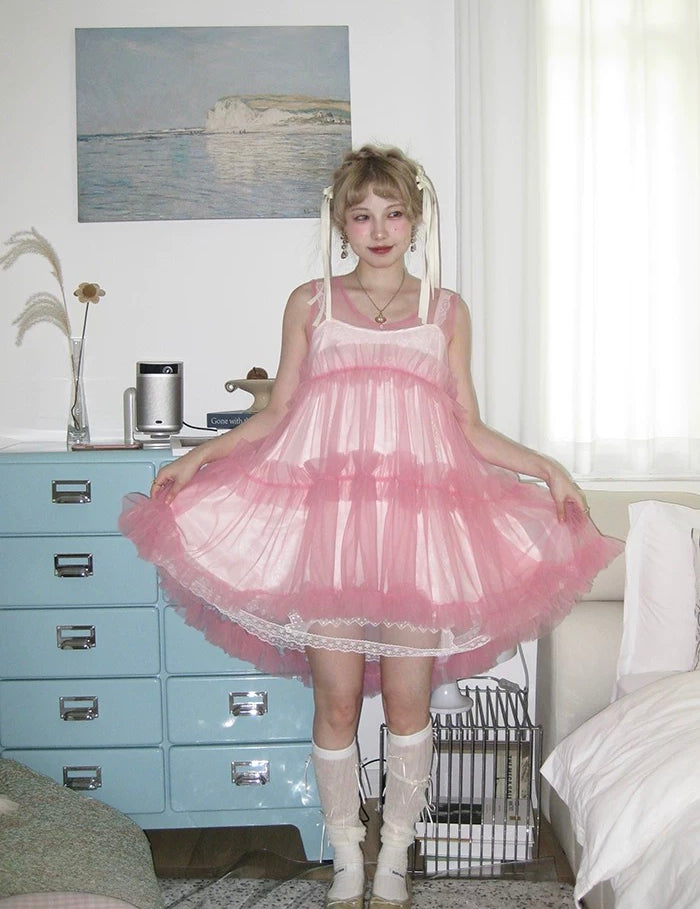 Get trendy with [August Unicorn] I’m not just a girl - transparent outer mini dress Christmas - Dresses available at Peiliee Shop. Grab yours for $62 today!