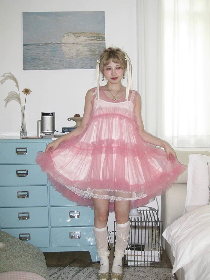Get trendy with [August Unicorn] I’m not just a girl - transparent outer mini dress Christmas - Dresses available at Peiliee Shop. Grab yours for $62 today!