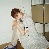 August Unicorn Wonderland Maid Stripe Dress