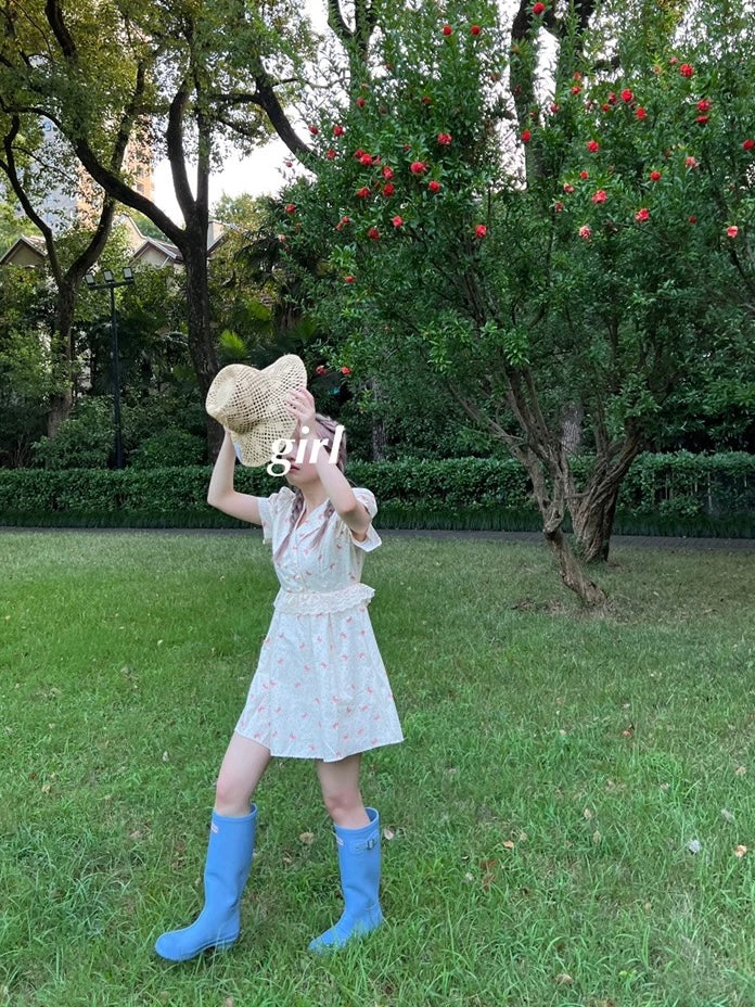 Get trendy with [SALE] Polka Candy floral mini dress - Dresses available at Peiliee Shop. Grab yours for $28 today!