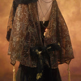 Blood Supply • Blood Supply Golden Hour Baroque Embroidered Cape