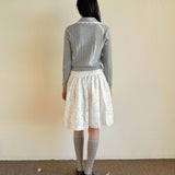 [Pacific Postition] Angel Heart Club Lace Midi Skirt