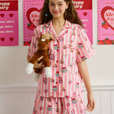 Sleepy Fairy Happy Birthday Pajama Set Short Sleeve & Shorts