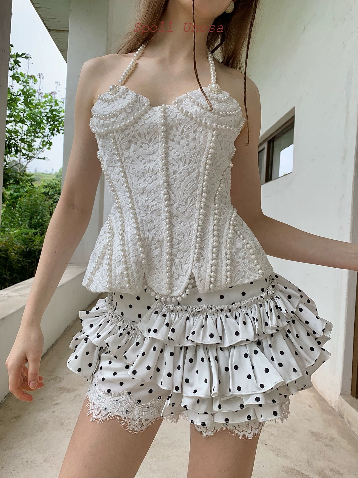 Get trendy with [SPOII UNOSA] Angelic Romance Corset Top -  available at Peiliee Shop. Grab yours for $56 today!