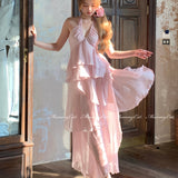 Get trendy with [Mummy Cat] Spring Sakura Rimantic Dress Set -  available at Peiliee Shop. Grab yours for $55 today!