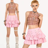 [2020’s Best Sale is Back] Lace-Up Harajuku Ruffle Mini Skort