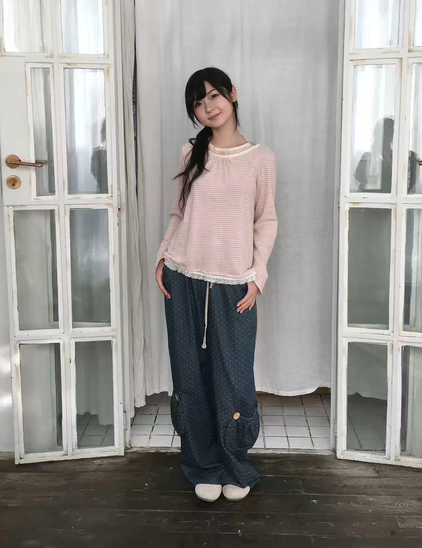 SicAstra Pastel Pink Autumn Forest Cotton Sweatshirt