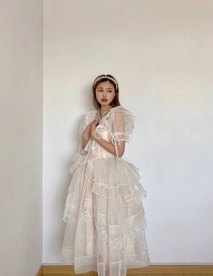 Get trendy with [August Unicorn] Angelic Aura Handmade Silk Outer Princess Dress - Dresses available at Peiliee Shop. Grab yours for $198 today!