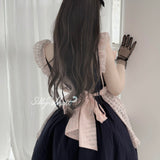 [Sold out forever — just here to be remembered ♡] Silly Solkatt Alice’s Midnight Secret Navy Dress