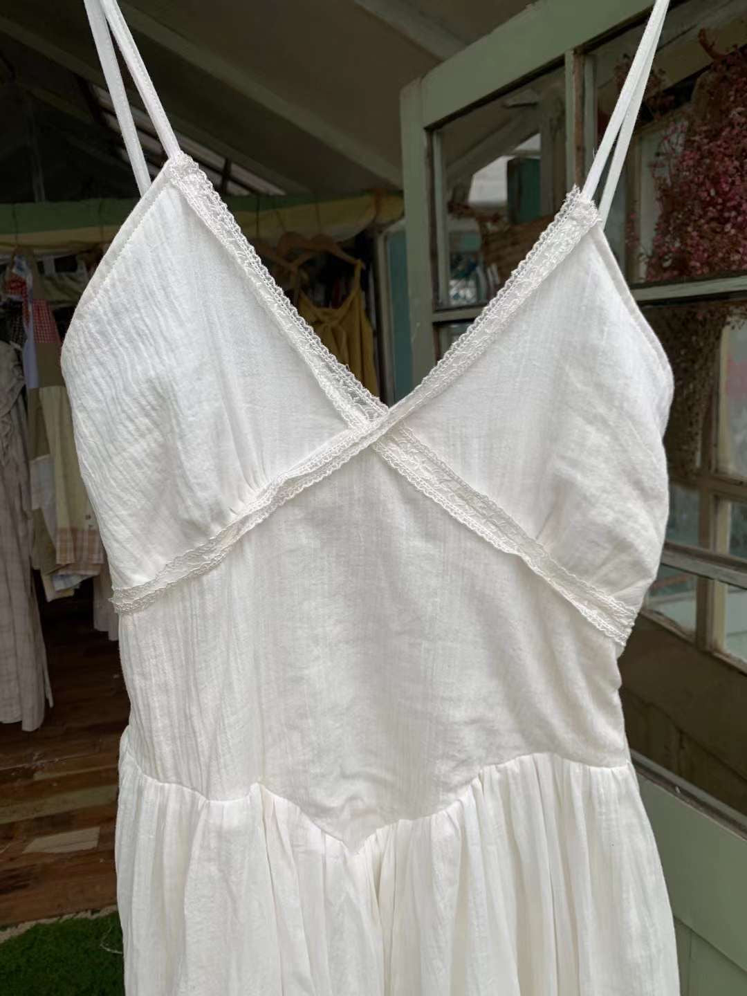 Get trendy with [Tailor Made] Pure Romance Handmade Cotton Dress -  available at Peiliee Shop. Grab yours for $89 today!