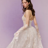 - Songe Atelier - Peach Flower Mist Wedding Bridal Dress Tailor Made