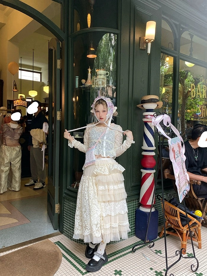 Get trendy with [August Unicorn] Wedding Lace Cake  Skirt - Dresses available at Peiliee Shop. Grab yours for $129 today!
