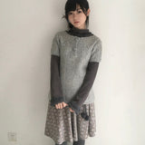 SicAstra Autumn Forest Mori Kei floral jacquard Skirt