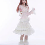 Get trendy with [Rose Island] Soft Cotton Dream - pink Knitting Cardigan -  available at Peiliee Shop. Grab yours for $52 today!