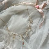 Get trendy with [Sweden] Angel Shell Princess Style Handmade Crystal Necklace -  available at Peiliee Shop. Grab yours for $28 today!