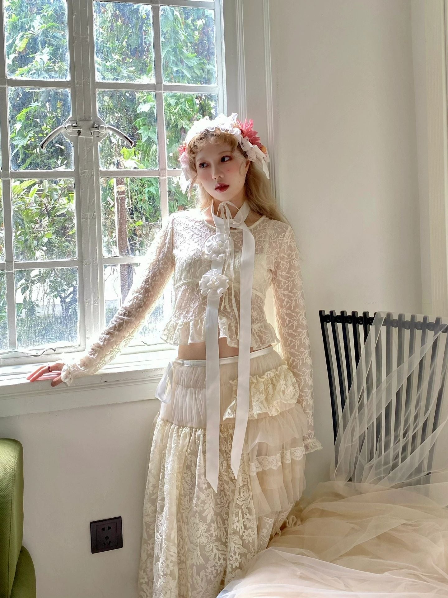 Get trendy with [August Unicorn] Woolen Lace Base Layer Top - Dresses available at Peiliee Shop. Grab yours for $53 today!