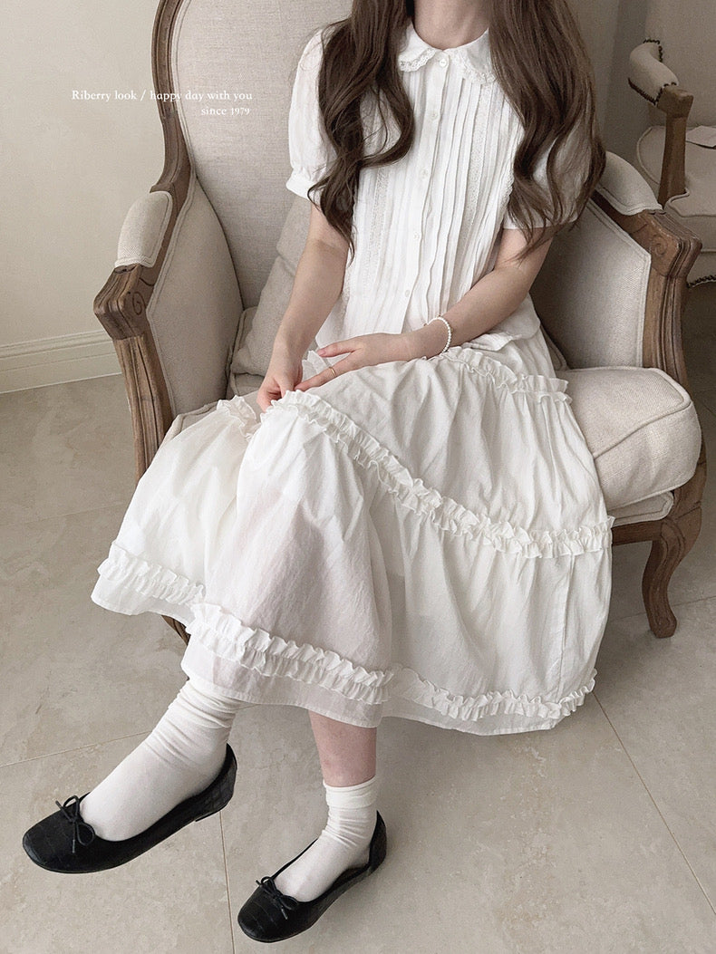 Get trendy with Angel voice midi skirt -  available at Peiliee Shop. Grab yours for $18 today!