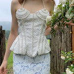 Get trendy with [SPOII UNOSA] Angelic Romance Corset Top -  available at Peiliee Shop. Grab yours for $56 today!