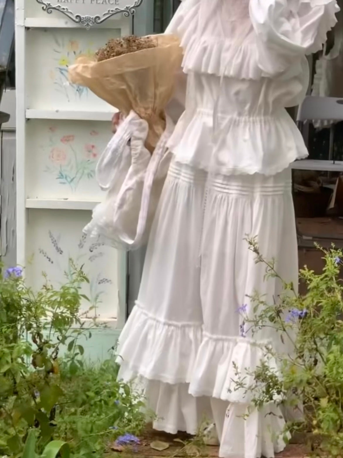 Get trendy with [Tailor Made] In My Fairy Dream Handmade Cotton Dress Set -  available at Peiliee Shop. Grab yours for $88 today!