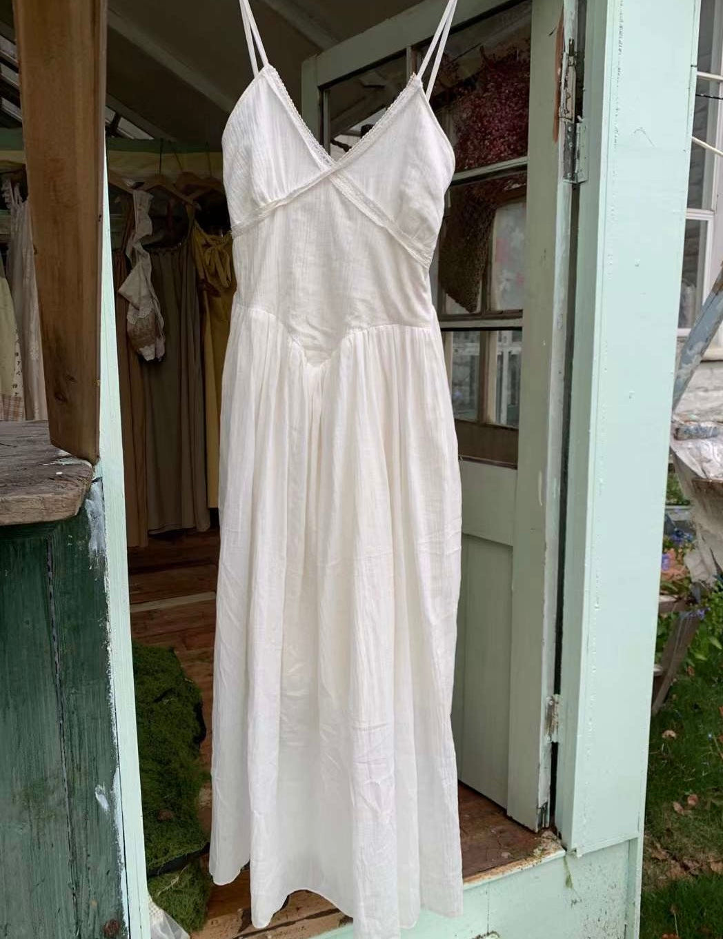Get trendy with [Tailor Made] Pure Romance Handmade Cotton Dress -  available at Peiliee Shop. Grab yours for $89 today!