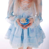 Rose Island Letter from the Moon Long sleeves Jellyfish Dress