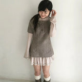 SicAstra Autumn Pastel Pink Turtleneck Long Sleeves Dress