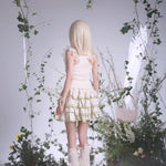 Get trendy with [Rose Island] Lil Spring Tinker Bell Crop Top Skirt Set - Dress available at Peiliee Shop. Grab yours for $29 today!