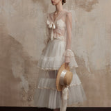 Fa Sogno Lueur de Lune Layered Tulle Skirt