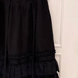 KittenClaw Dream Nocturne Lyocell and Linen Blend Shadow Skirt
