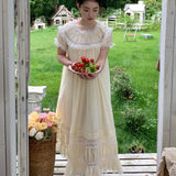 [Maßgeschneidert] Vintage Braut Maxikleid