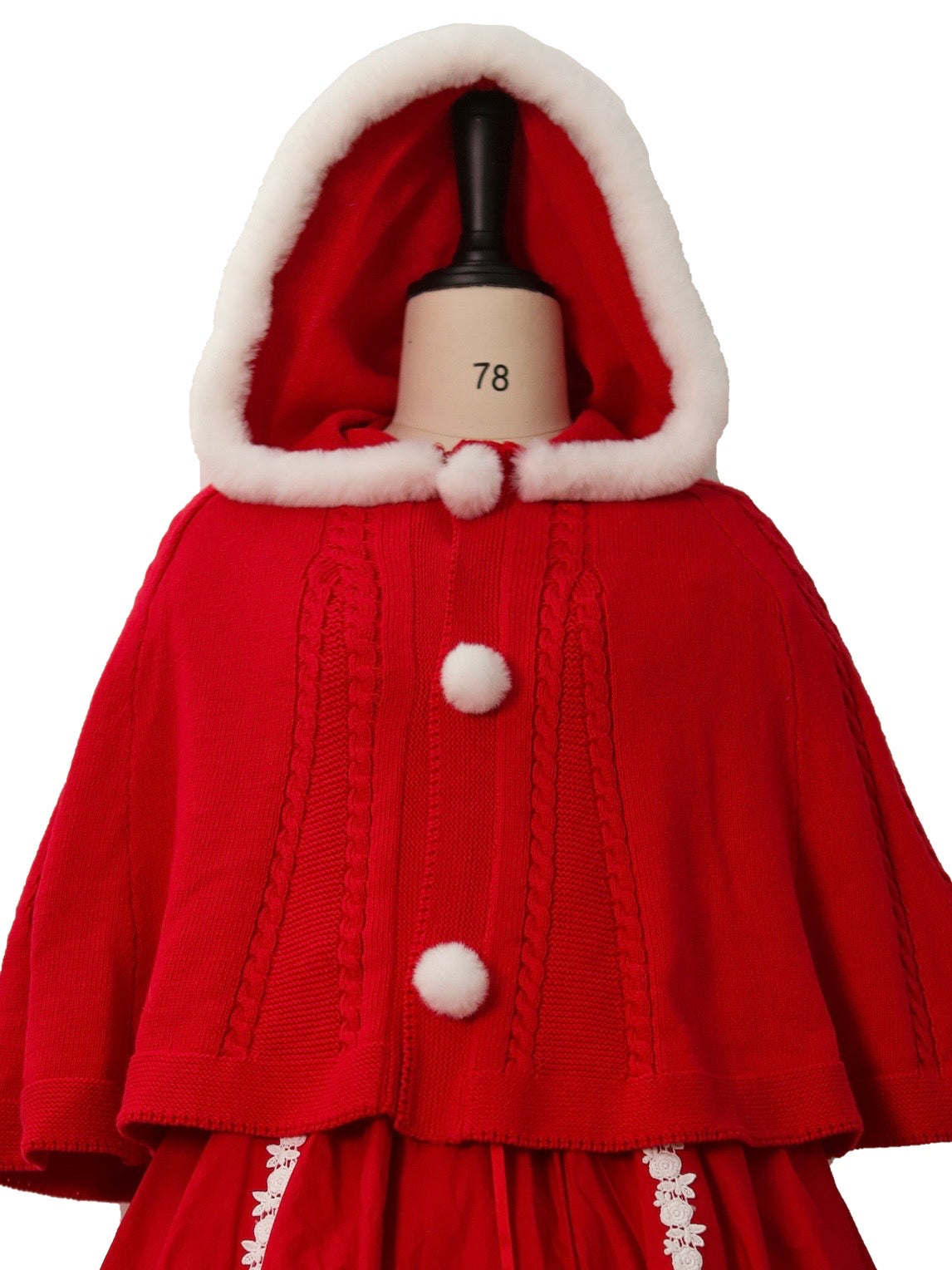 Get trendy with Little Riding Hood Fairy Tale Christmas Knitting Cape Cosplay -  available at Peiliee Shop. Grab yours for $39.90 today!
