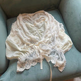 Rose Candy Summer Rose Cottage Vintage Lace Shawl