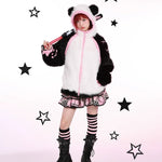 Get trendy with Evil Tooth Kawaii Panda Look Faux Fur Hoodie Coat Christmas -  available at Peiliee Shop. Grab yours for $78 today!