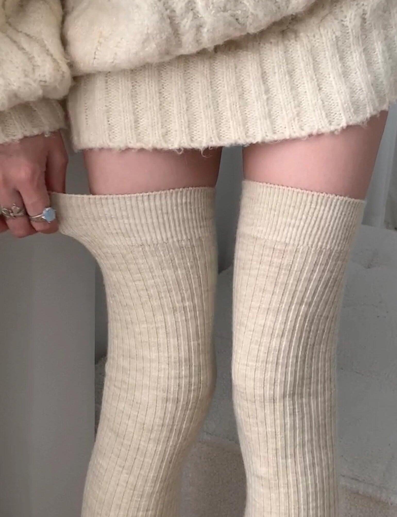 Get trendy with Autumn Milk Tea Over Knee Socks Leg Warmer - Socks available at Peiliee Shop. Grab yours for $8.90 today!
