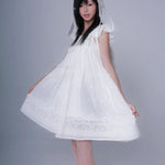 Get trendy with Angel Energy Cotton Mini Dress - Dress available at Peiliee Shop. Grab yours for $56 today!