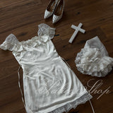 [Valentines Day Offer] Heavenly Sin Angel Mini Dress